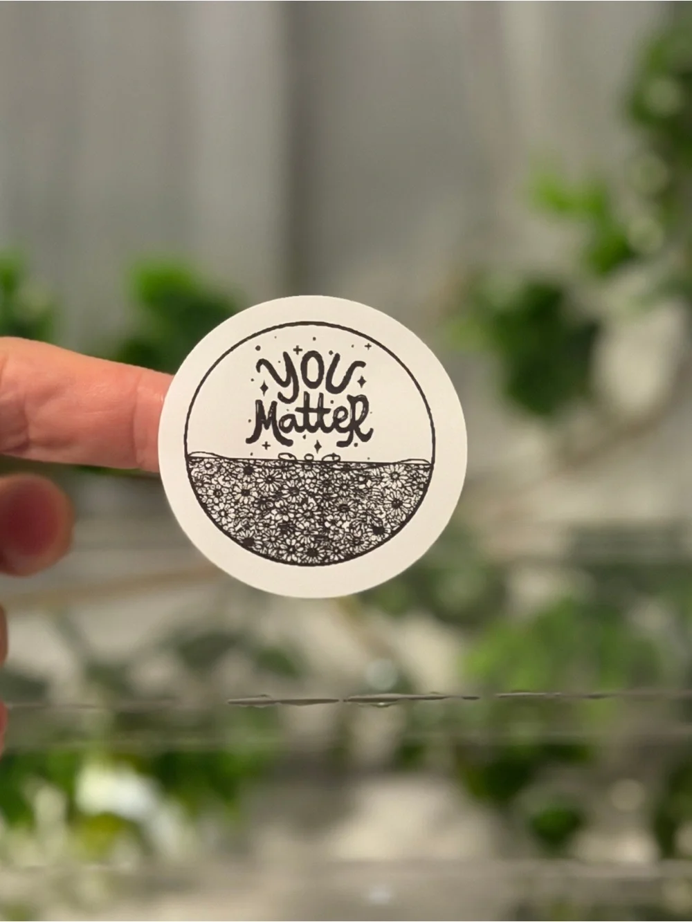 You Matter Floral Encouragement Stickers 2 Inch Round Labels 200 Pack